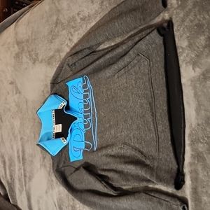 Women's PINK VS sweatshirt.  Medium. Blue and gray